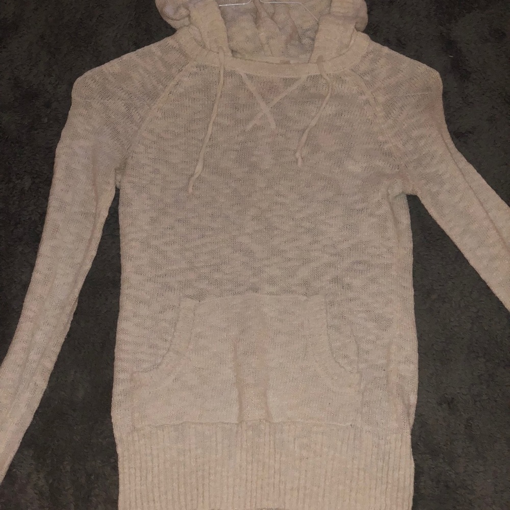 white sweater hoodie